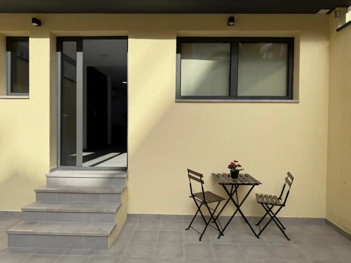 Terraza de Apartamento de alquiler en Barcelona con Aire acondicionado, Calefacción y Amueblado