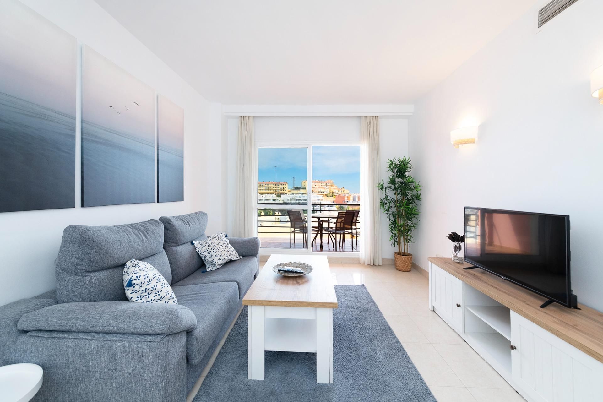Sala de estar de Piso de alquiler en Rincón de la Victoria