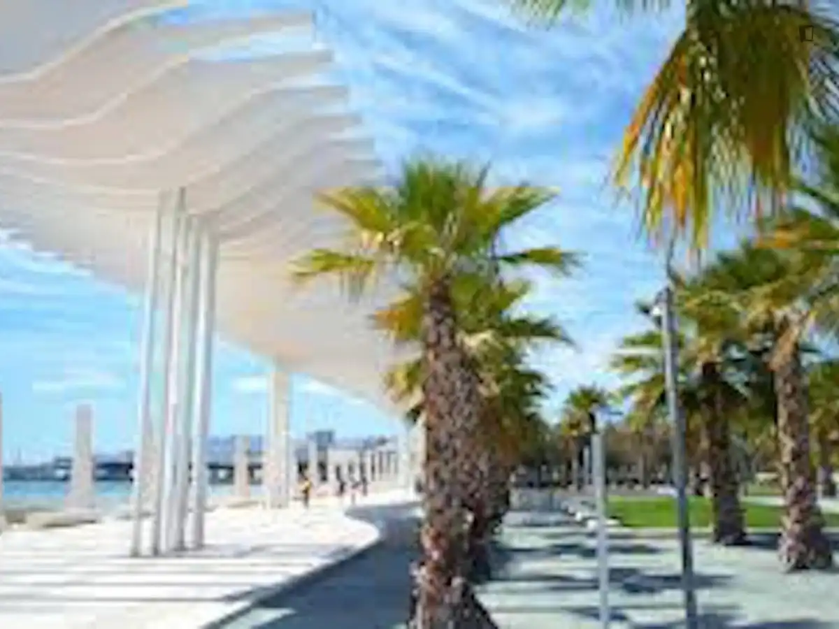 Vista exterior de Estudio de alquiler en Málaga con Aire acondicionado, Calefacción y Amueblado
