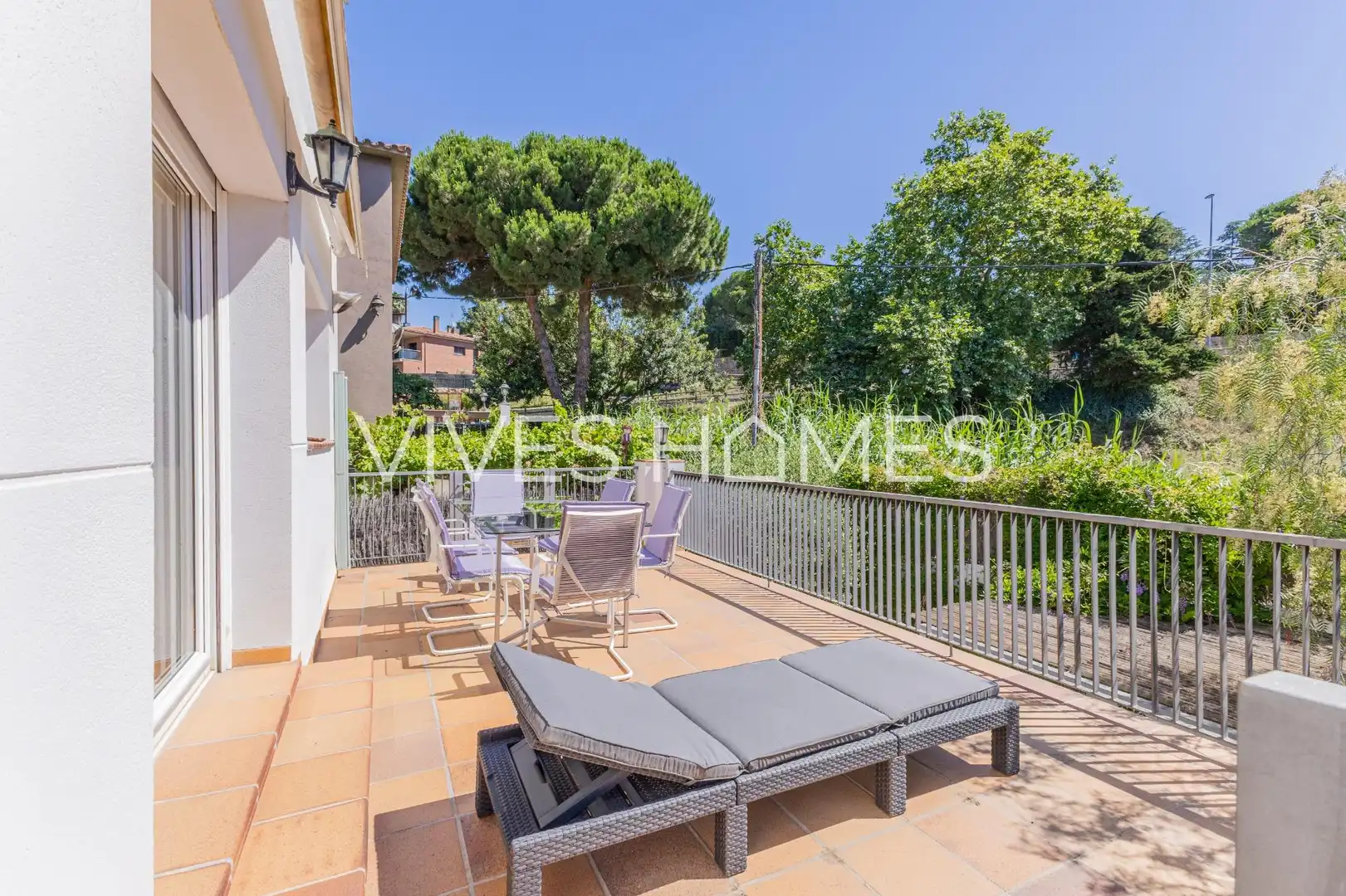 Terrassa de Casa o xalet en venda en Sant Vicenç de Montalt amb Aire condicionat, Calefacció i Jardí privat