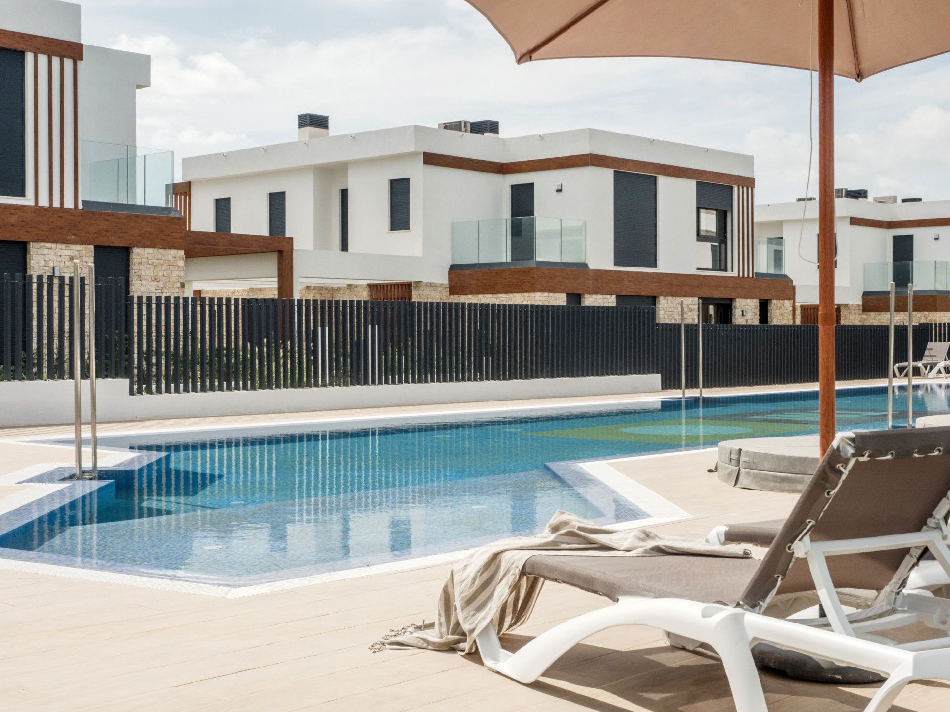 Swimming pool of Single-family semi-detached for sale in Capdepera  with Air Conditioner, Private garden and Terrace