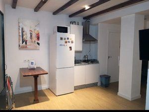Kitchen of Apartment to rent in Ronda  with Air Conditioner and Furnished
