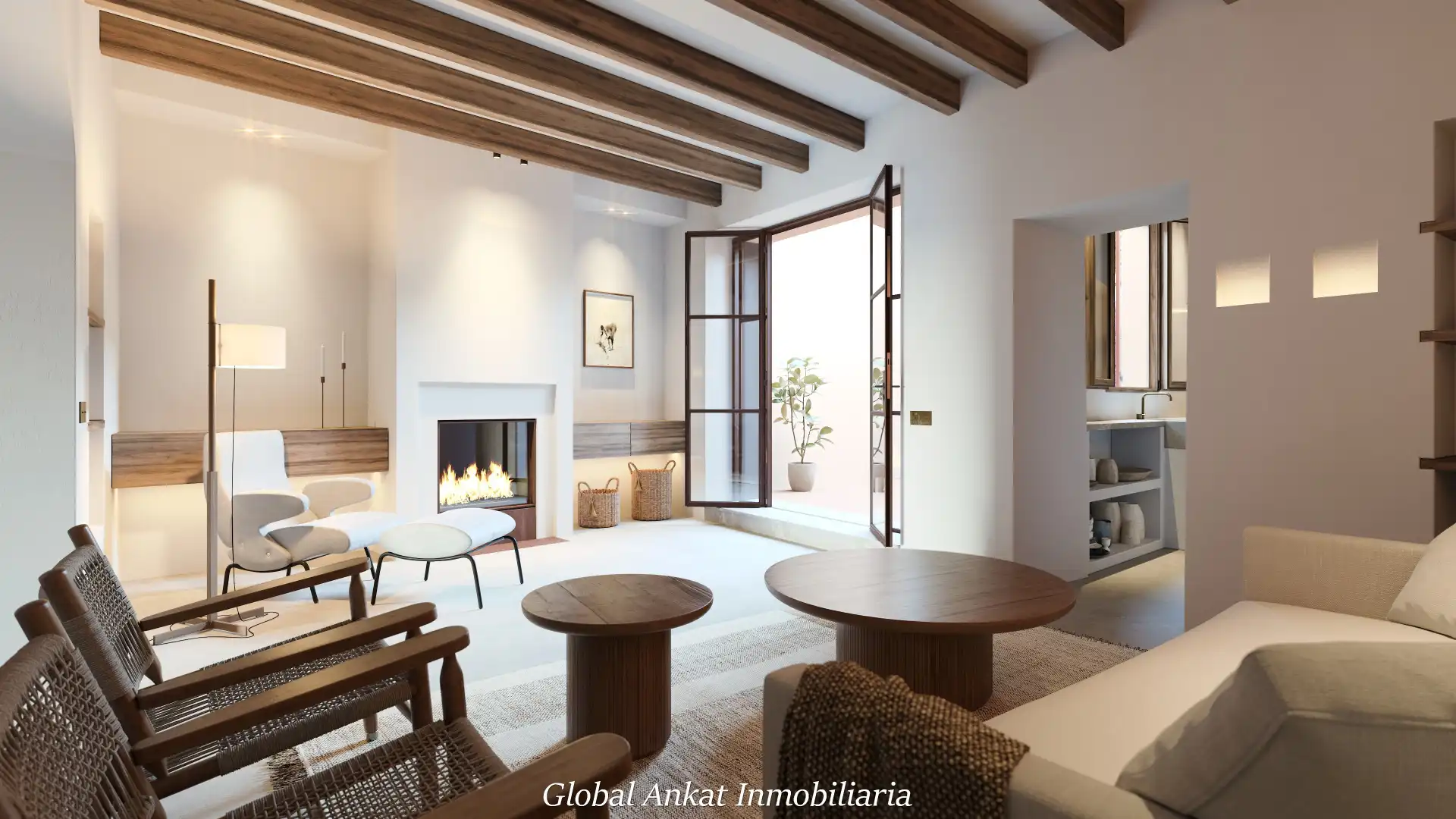 Sala de estar de Casa o chalet en venta en Felanitx con Aire acondicionado, Calefacción y Jardín privado