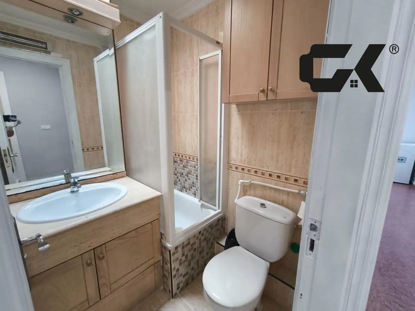 Bathroom of Flat for share in San Javier  with Air Conditioner