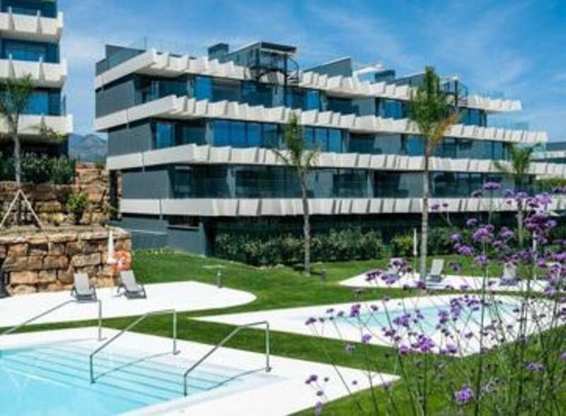 Exterior view of Planta baja to rent in Estepona  with Air Conditioner, Private garden and Terrace