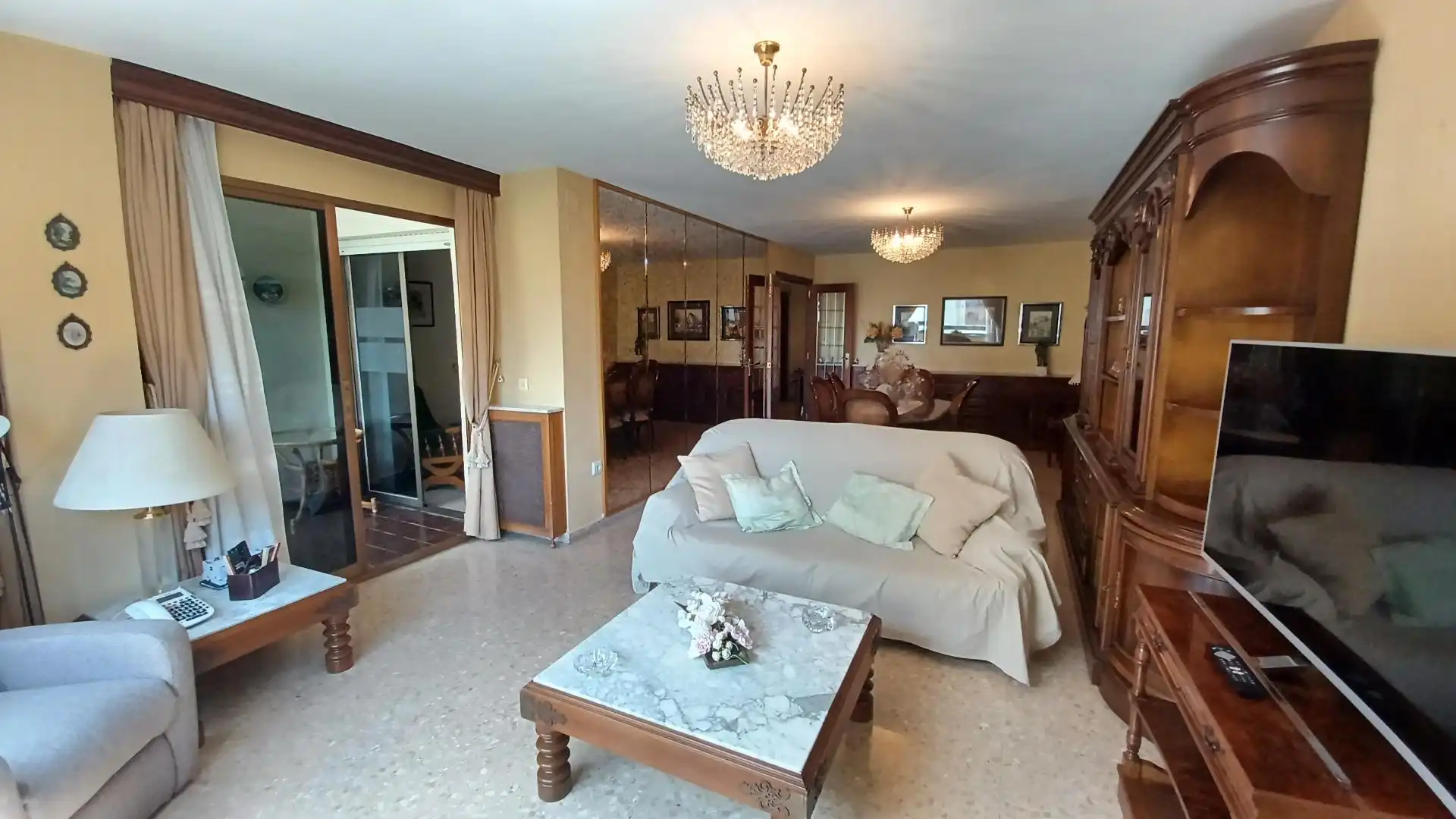 Sala de estar de Piso en venta en  Valencia Capital con Aire acondicionado, Calefacción y Trastero
