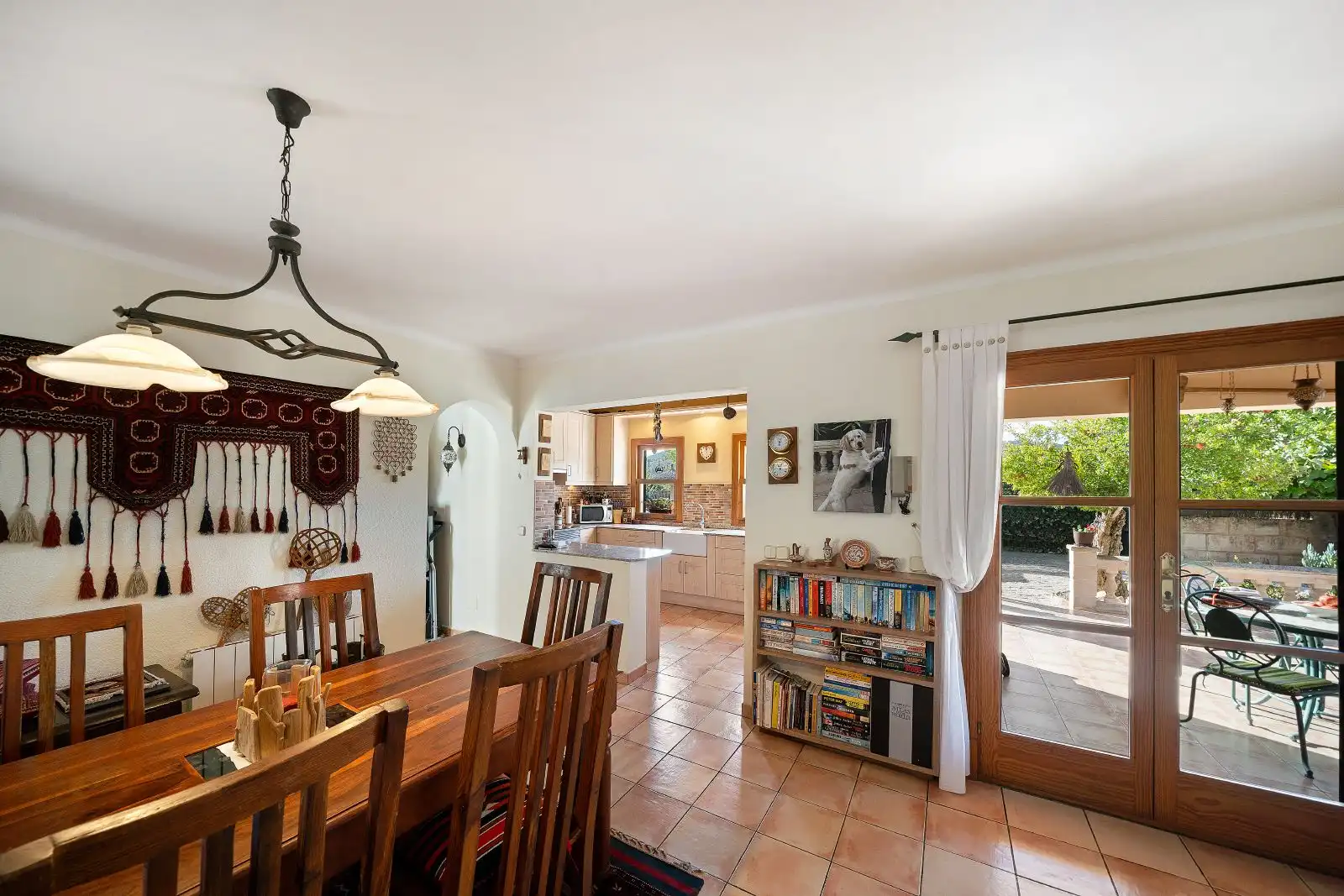 Esszimmer von Country house zum Verkauf in Andratx mit Klimaanlage, Heizung und Privatgarten