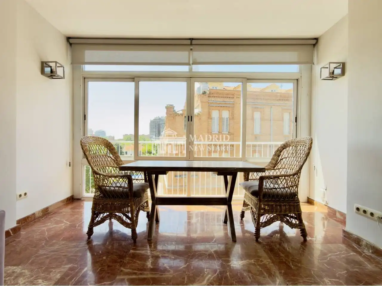Terraza de Apartamento de alquiler en Madrid con Aire acondicionado, Calefacción y Parquet