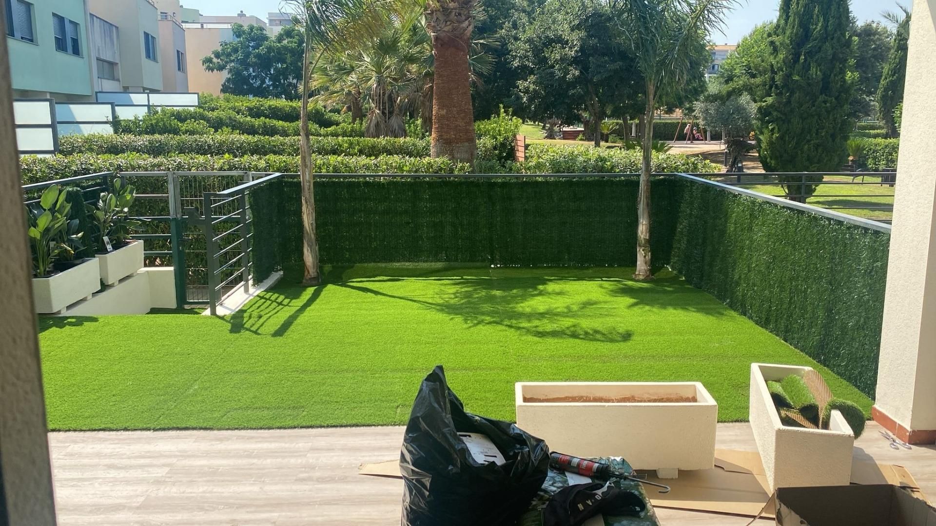 Terrace of Flat for sale in San Jorge / Sant Jordi  with Heating, Terrace and Community pool