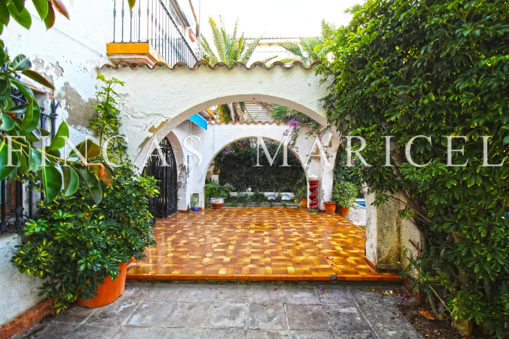 Terrassa de Casa o xalet en venda en Sitges amb Aire condicionat, Calefacció i Jardí privat