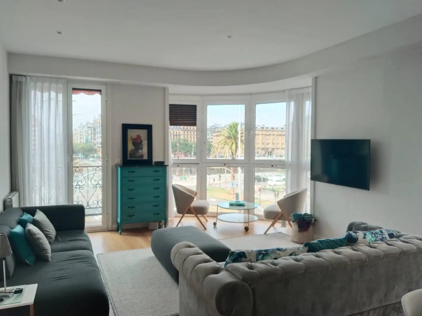 Living room of Flat for rent in Donostia - San Sebastián   with Heating and Furnished