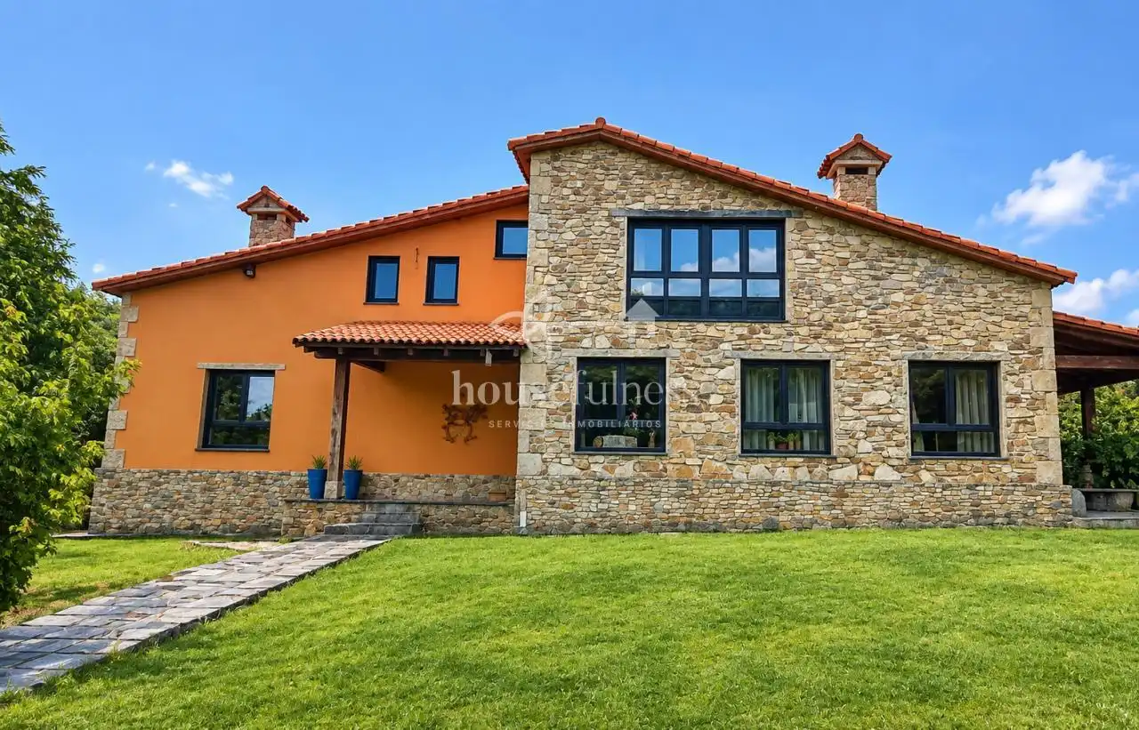 Außenansicht von Country house zur Miete in Ferrol mit Heizung, Privatgarten und Terrasse