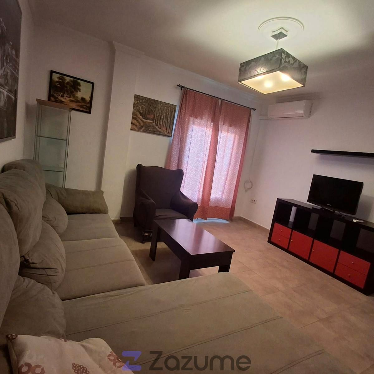 Sala de estar de Piso de alquiler en Sanlúcar de Barrameda con Aire acondicionado, Calefacción y Terraza