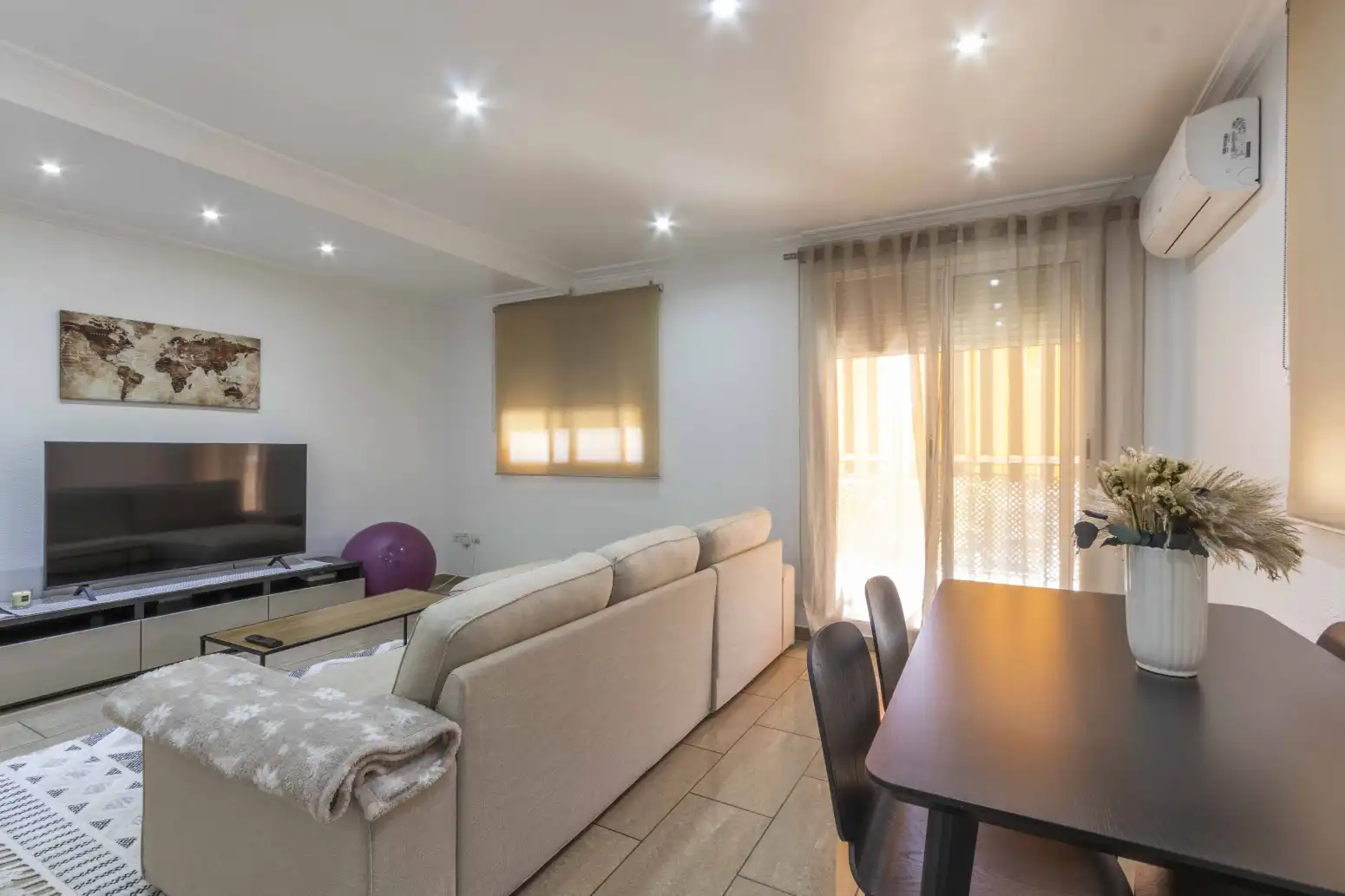 Sala d'estar de Àtic en venda en Massamagrell amb Aire condicionat, Terrassa i Balcó