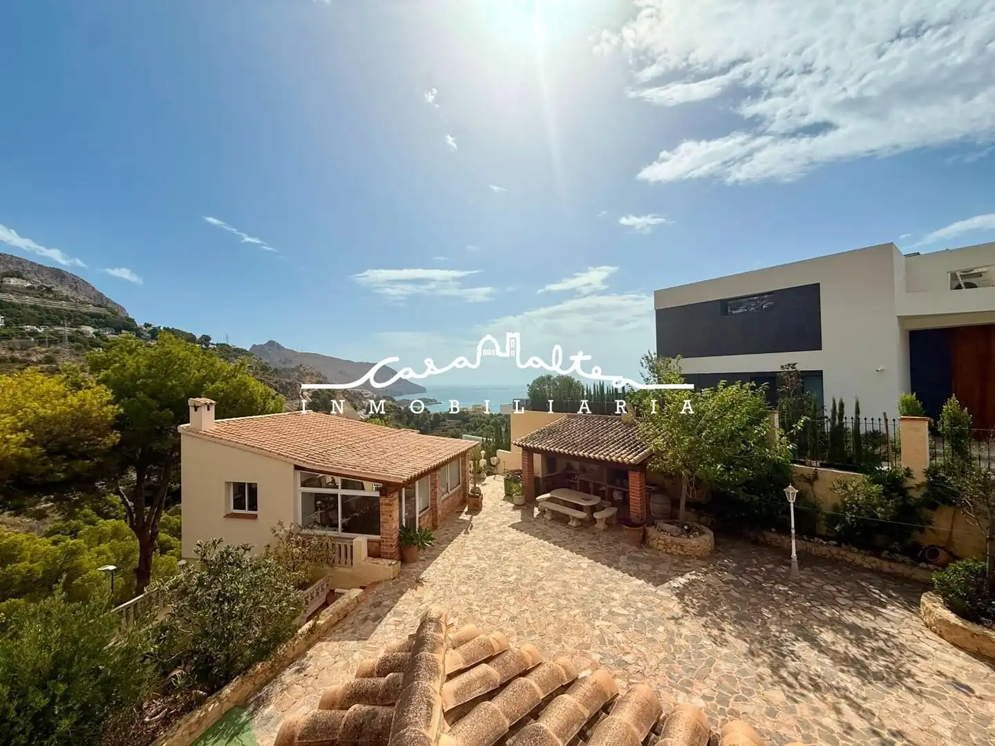 Vista exterior de Casa o chalet de alquiler en Altea con Calefacción, Jardín privado y Terraza