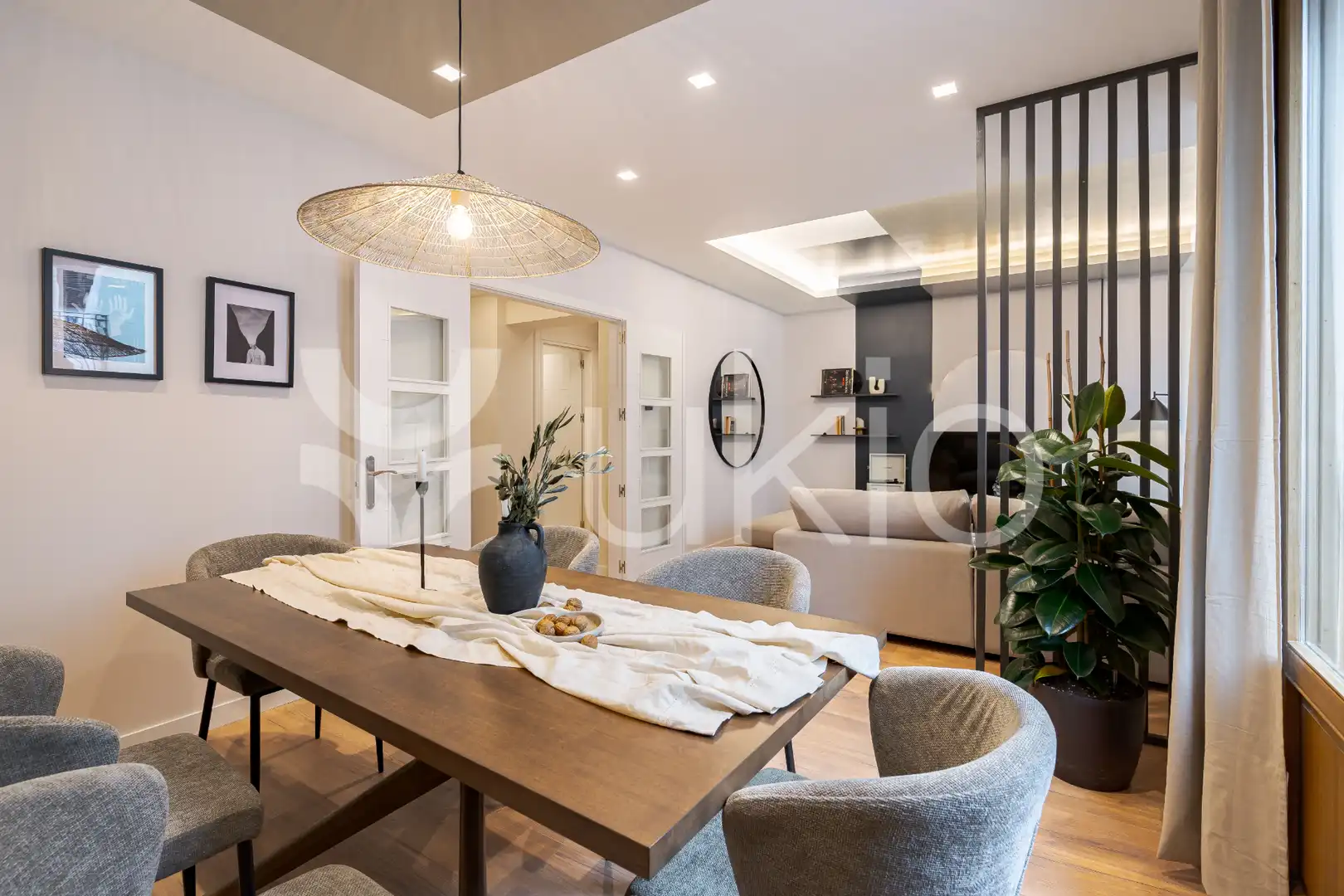 Wohnzimmer von Wohnungen zur Miete in Madrid mit Klimaanlage, Heizung und Terrasse