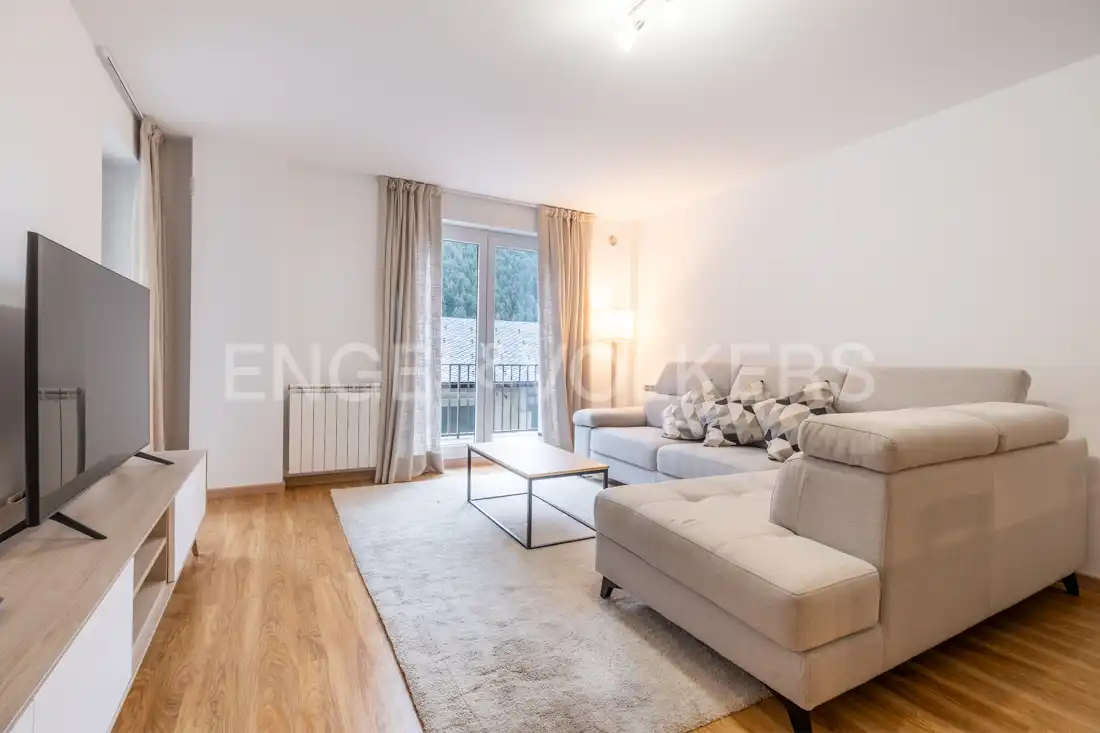 Sala de estar de Piso de alquiler en La Massana con Calefacción, Parquet y Terraza