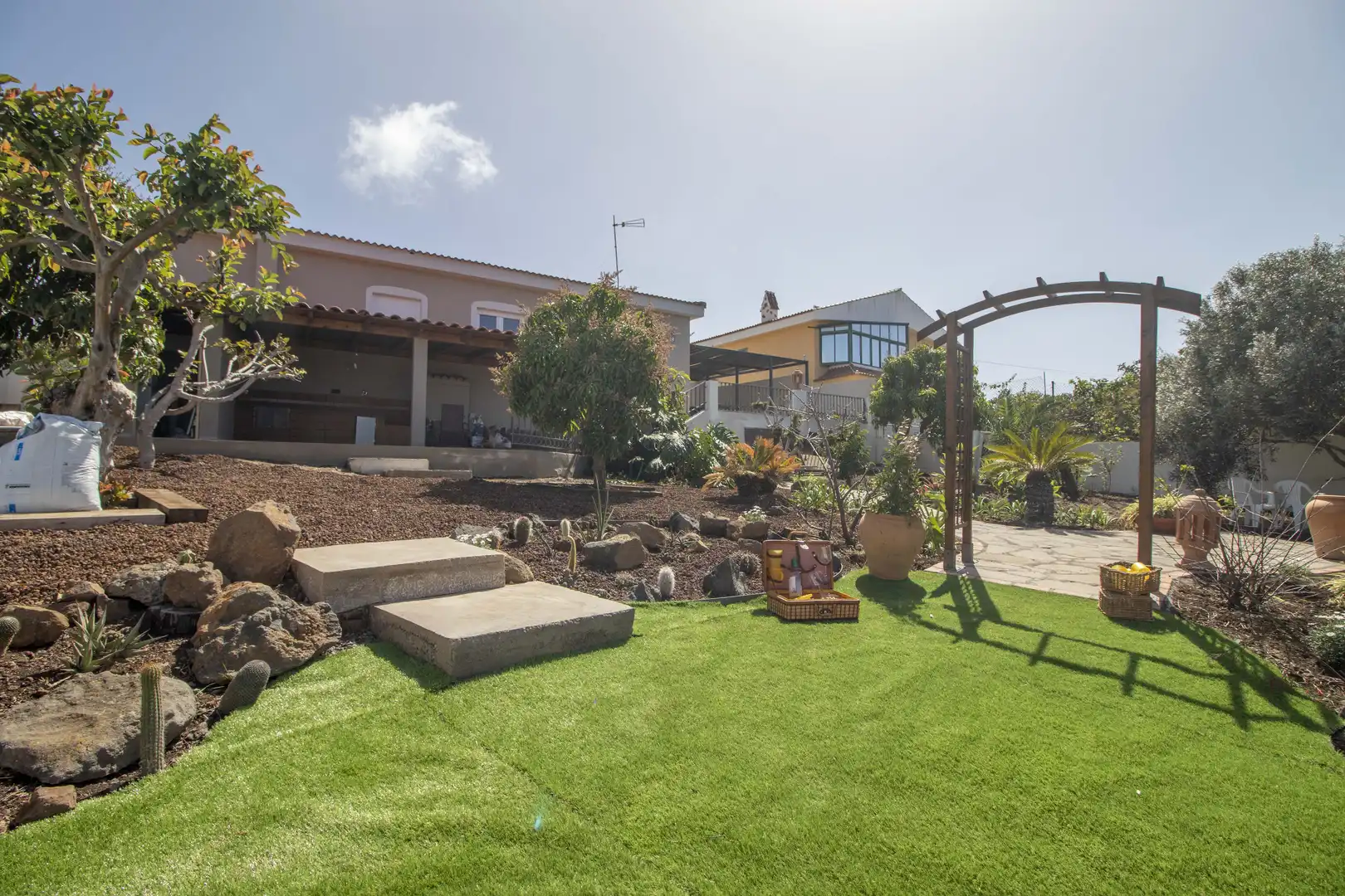 Garden of Houses for rent in Tacoronte  with Air Conditioner, Private garden and Terrace
