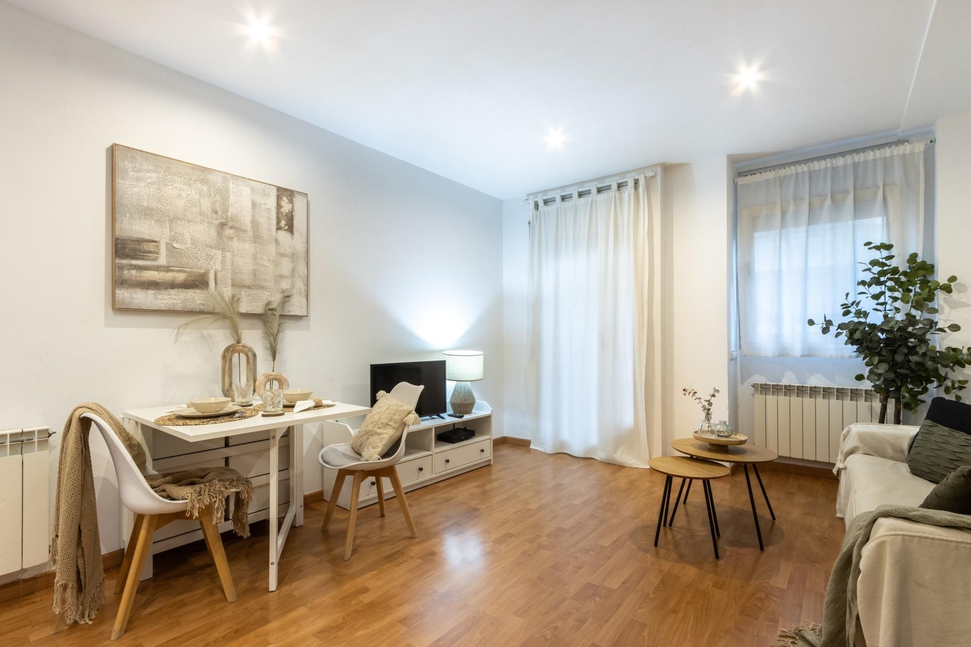 Sala de estar de Piso en venta en Terrassa con Calefacción, Parquet y Terraza