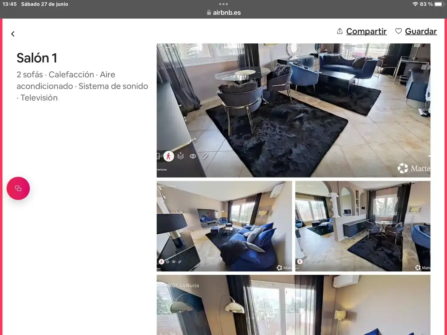 Wohnzimmer von Wohnung zum Verkauf in La Nucia mit Klimaanlage und Balkon
