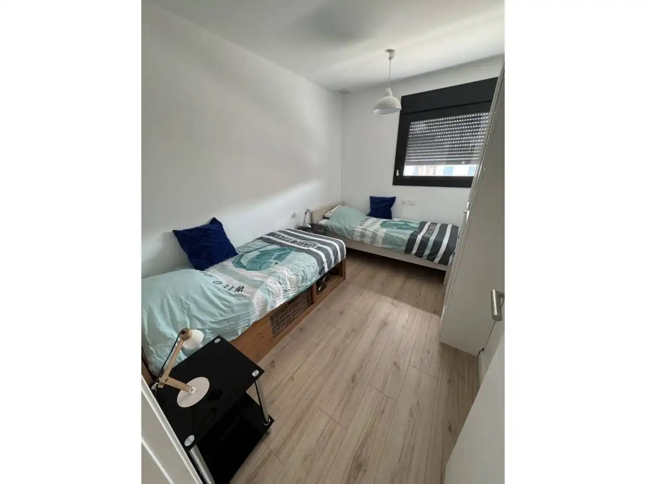 Bedroom of Flat for rent in Cubelles  with Air Conditioner, Heating and Parquet flooring