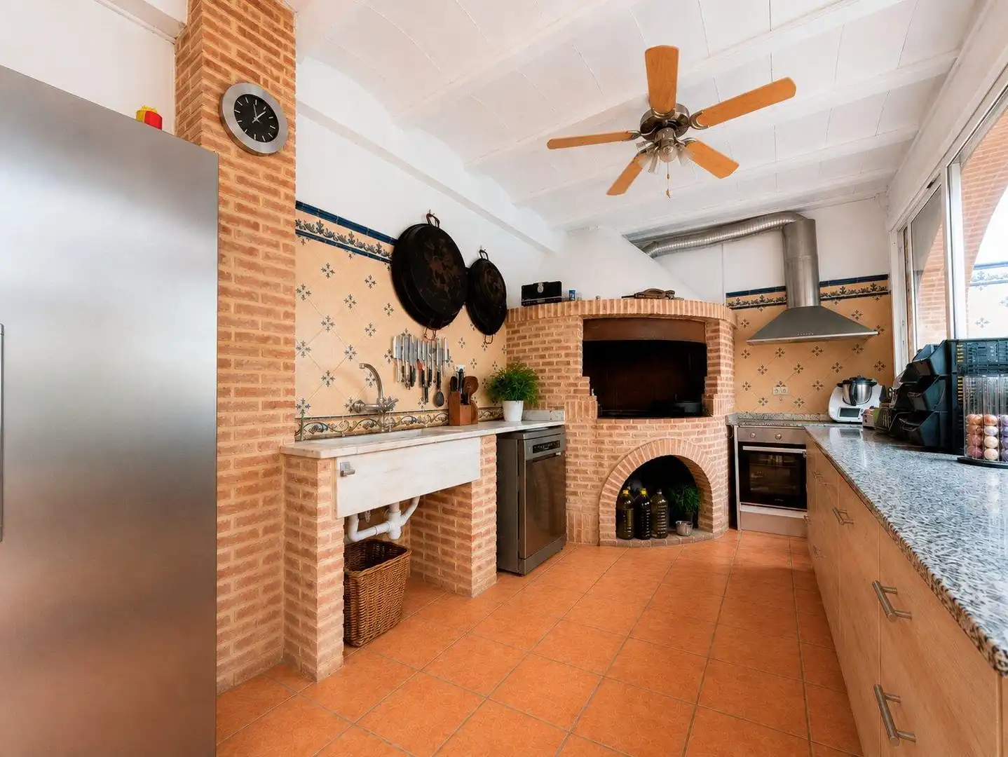 Cuina de Casa o xalet en venda en Puçol amb Aire condicionat, Terrassa i Balcó