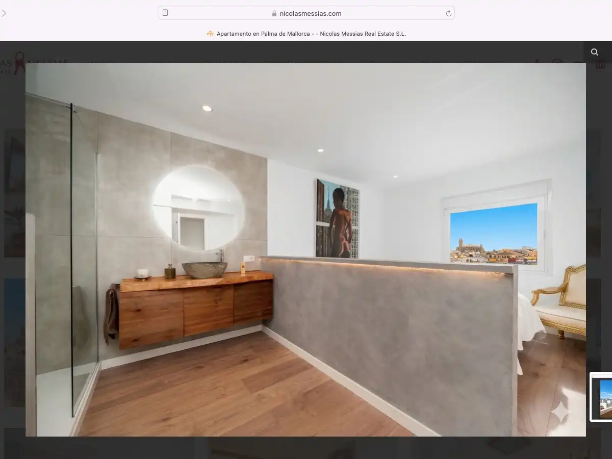 Badezimmer von Wohnung zum Verkauf in  Palma de Mallorca mit Klimaanlage und Terrasse