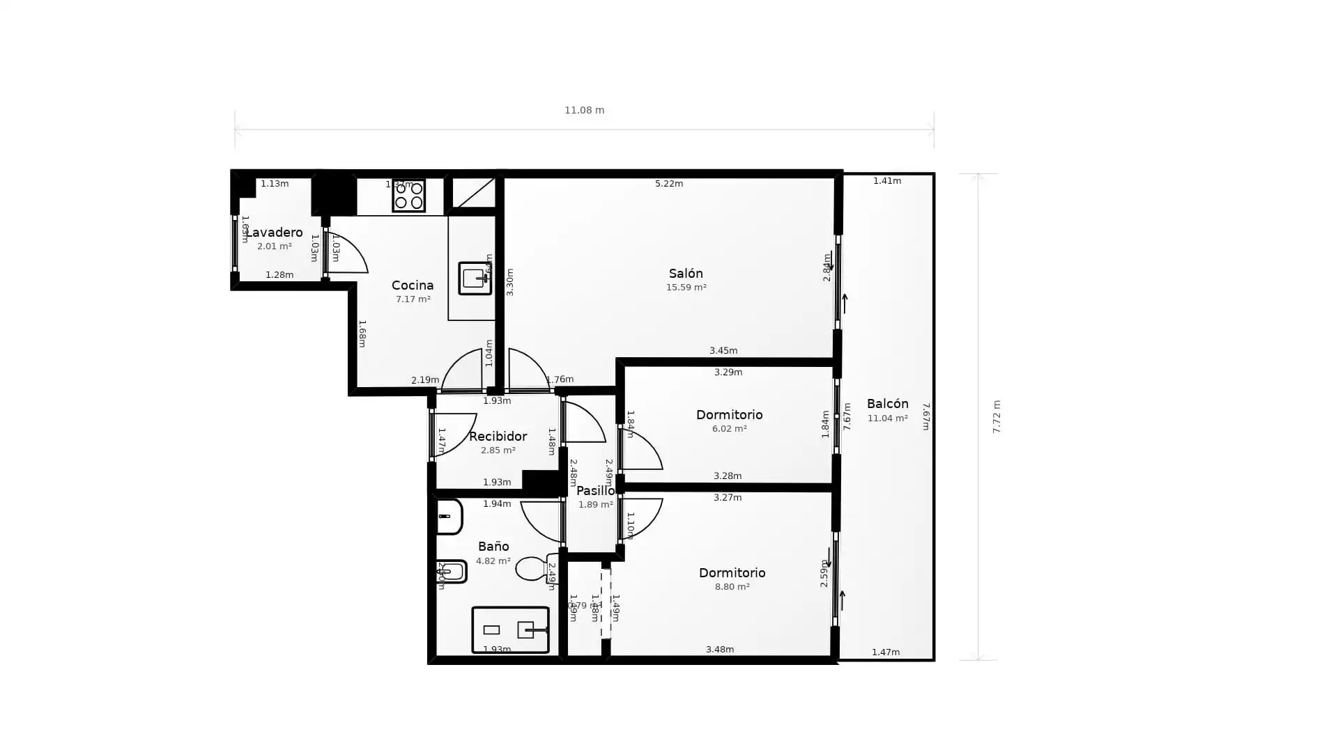 Piso en venta en Barcelona con Aire acondicionado, Calefacción y Parquet