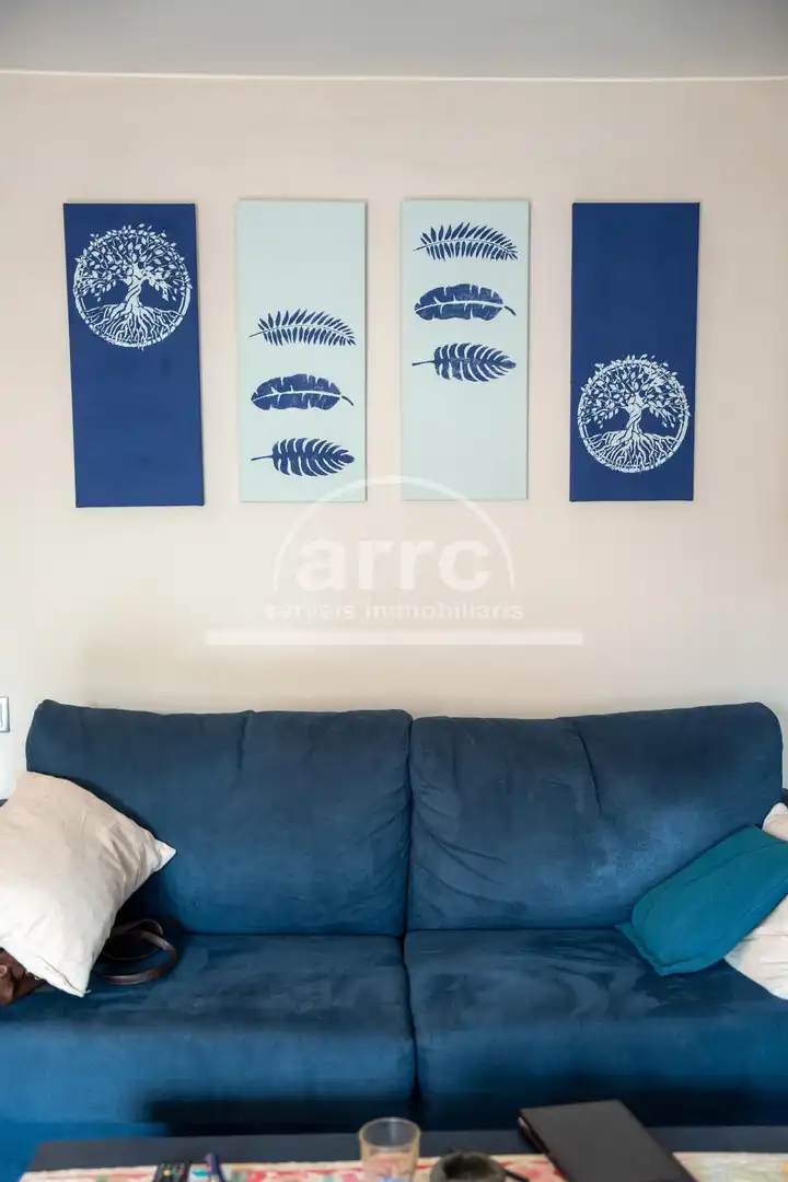 Sala de estar de Piso en venta en Teià con Aire acondicionado, Terraza y Balcón