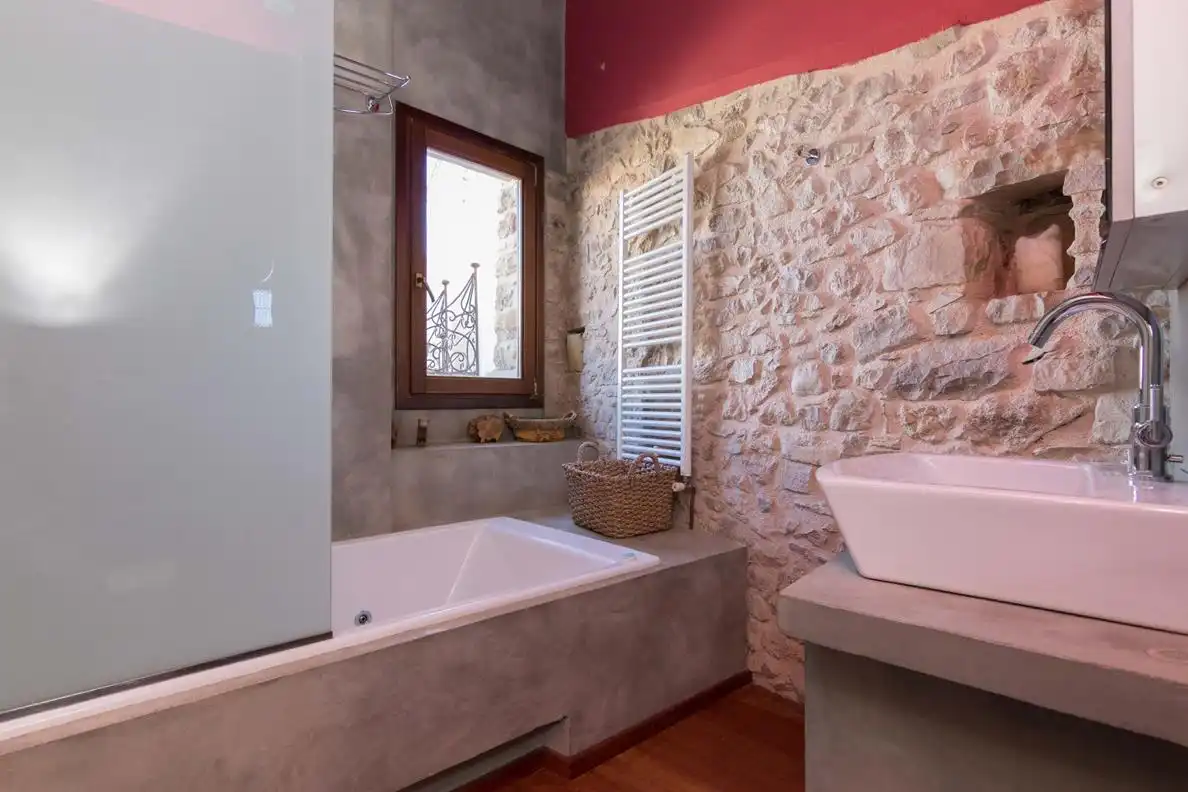 Baño de Finca rústica en venta en La Vall de Laguar con Calefacción, Terraza y Trastero