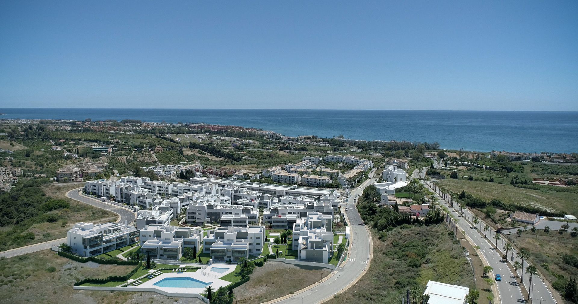 Vista exterior de Apartament en venda en Estepona amb Aire condicionat, Calefacció i Terrassa