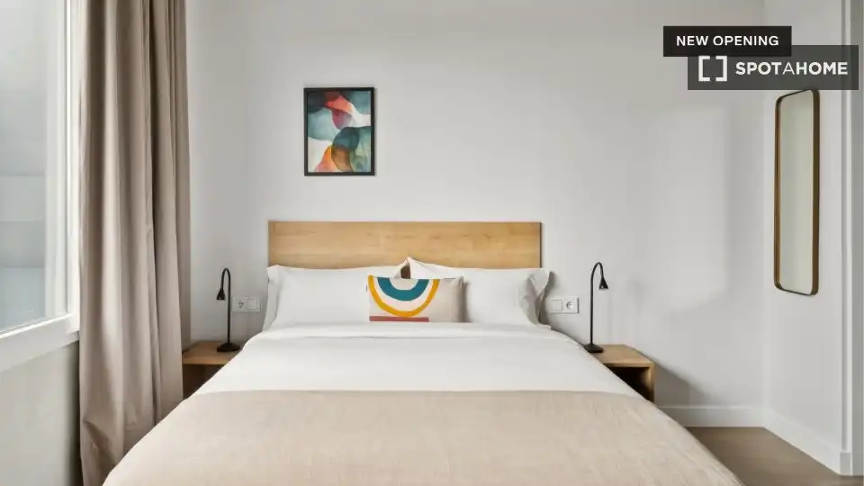 Habitación de Piso de alquiler en Madrid con Aire acondicionado, Calefacción y Amueblado