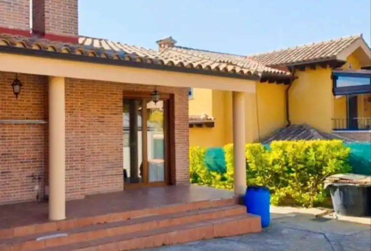 Vista exterior de Casa o chalet en venta en Villalobón con Calefacción, Jardín privado y Terraza