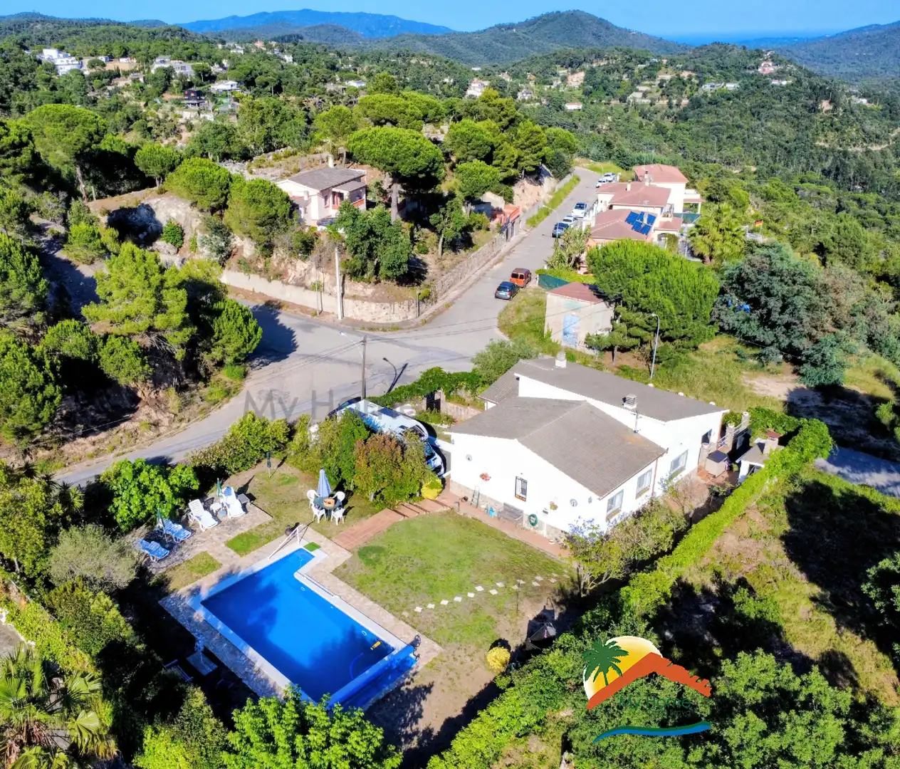 Außenansicht von Haus oder Chalet zum Verkauf in Lloret de Mar mit Heizung, Privatgarten und Terrasse