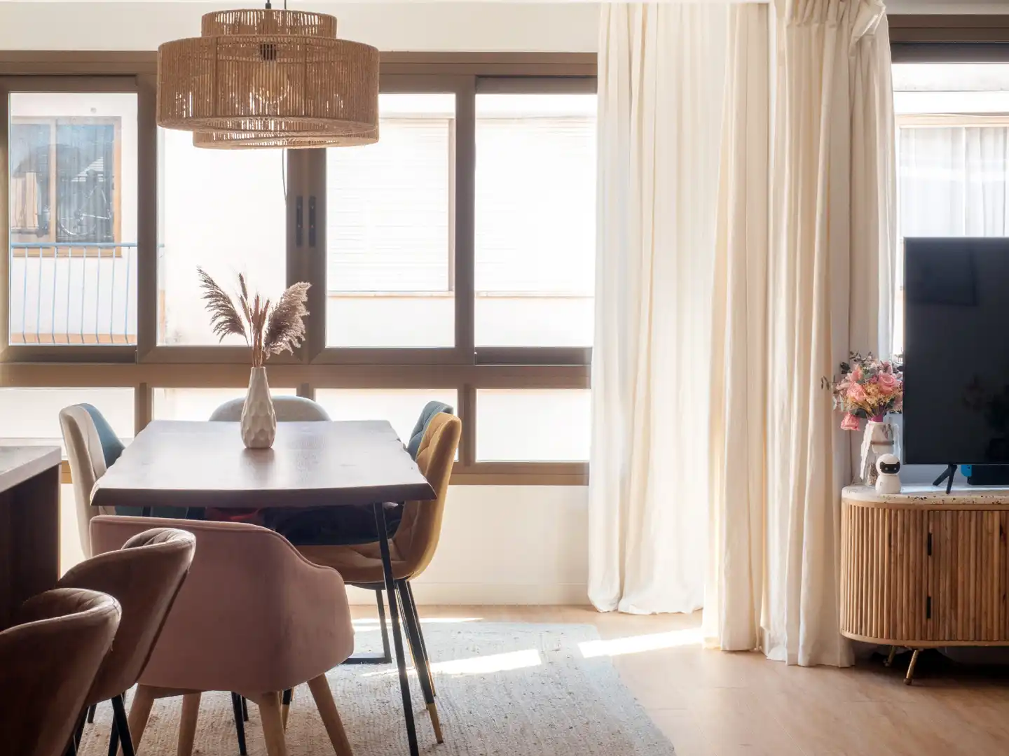 Esszimmer von Wohnungen zum Verkauf in  Palma de Mallorca mit Klimaanlage, Heizung und Terrasse