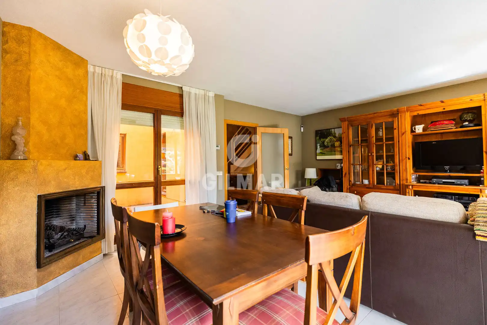 Comedor de Casa adosada en venta en Collado Villalba con Calefacción, Jardín privado y Piscina