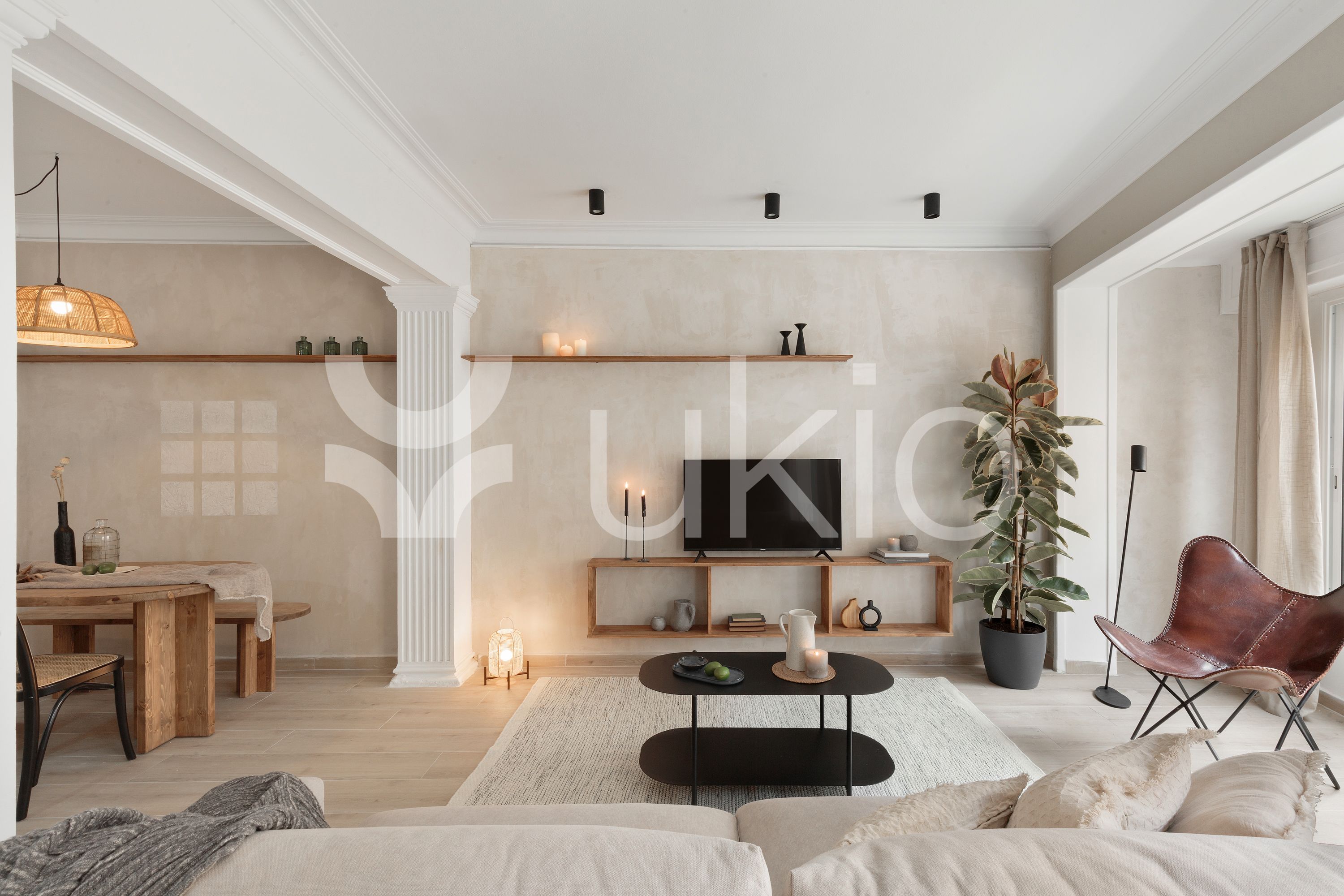Living room of Apartment to rent in  Barcelona Capital  with Heating, Furnished and Oven