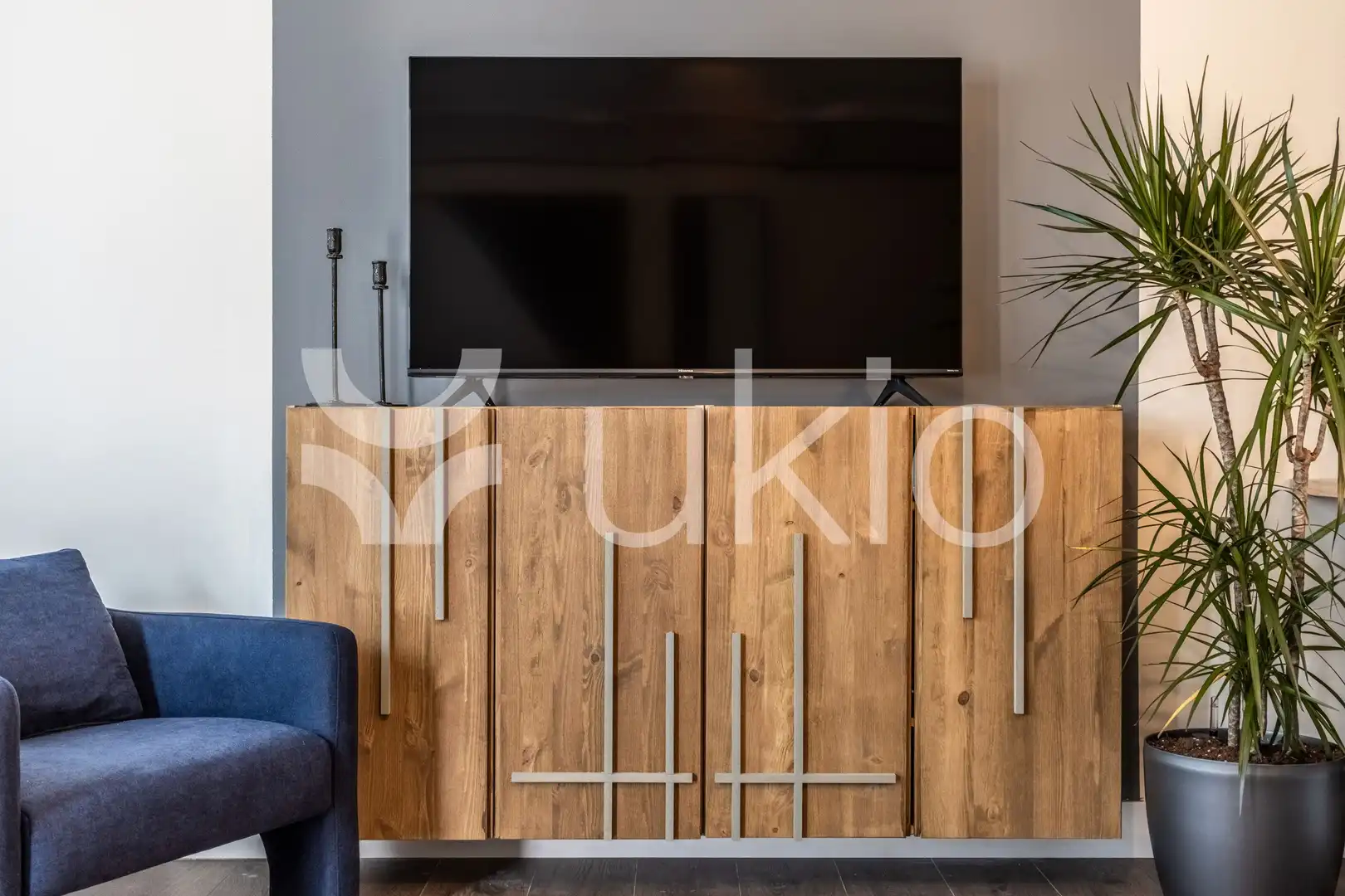 Sala de estar de Apartamento de alquiler en Madrid con Aire acondicionado, Calefacción y Terraza