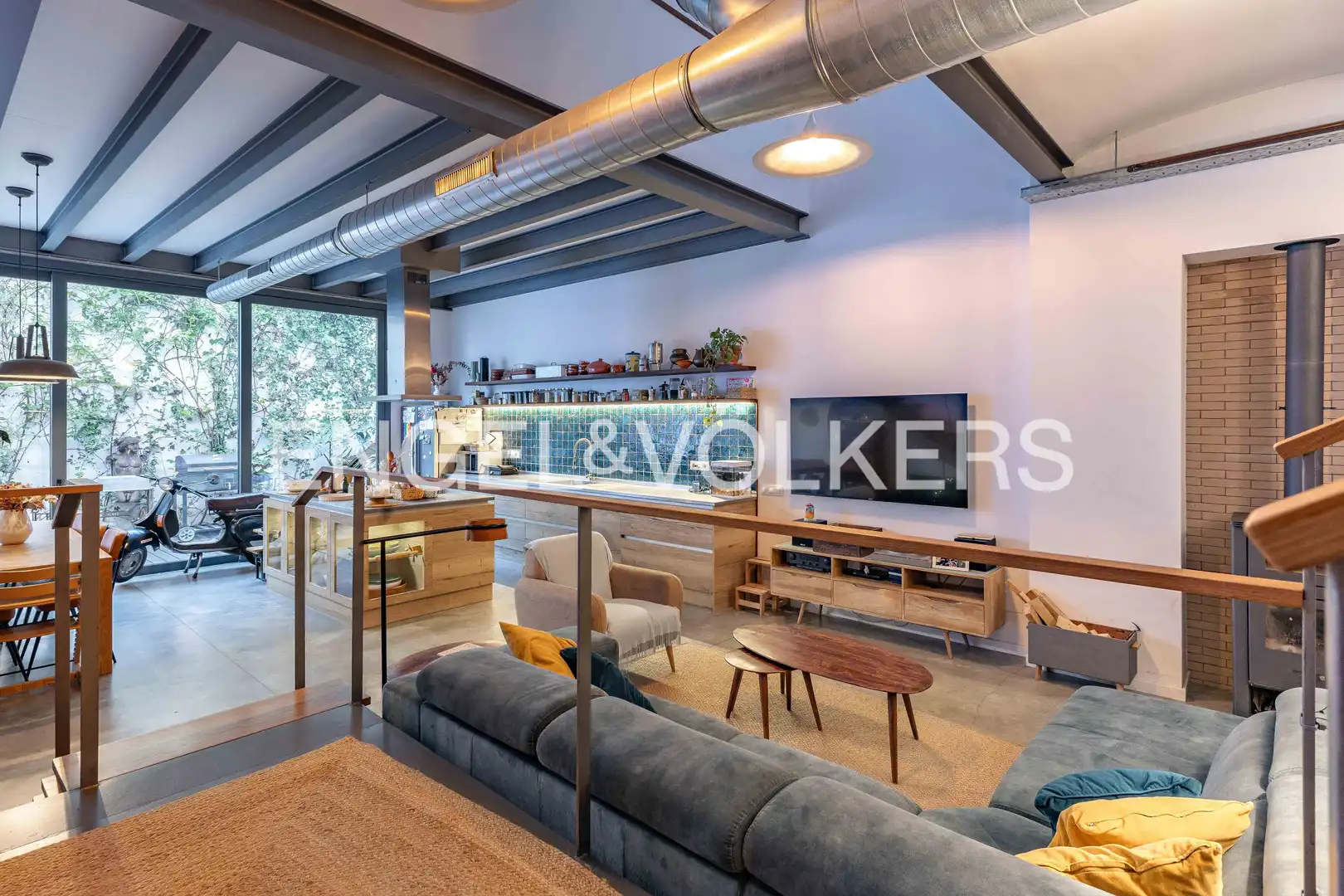 Sala d'estar de Casa o xalet de lloguer en Badalona amb Aire condicionat, Calefacció i Terrassa