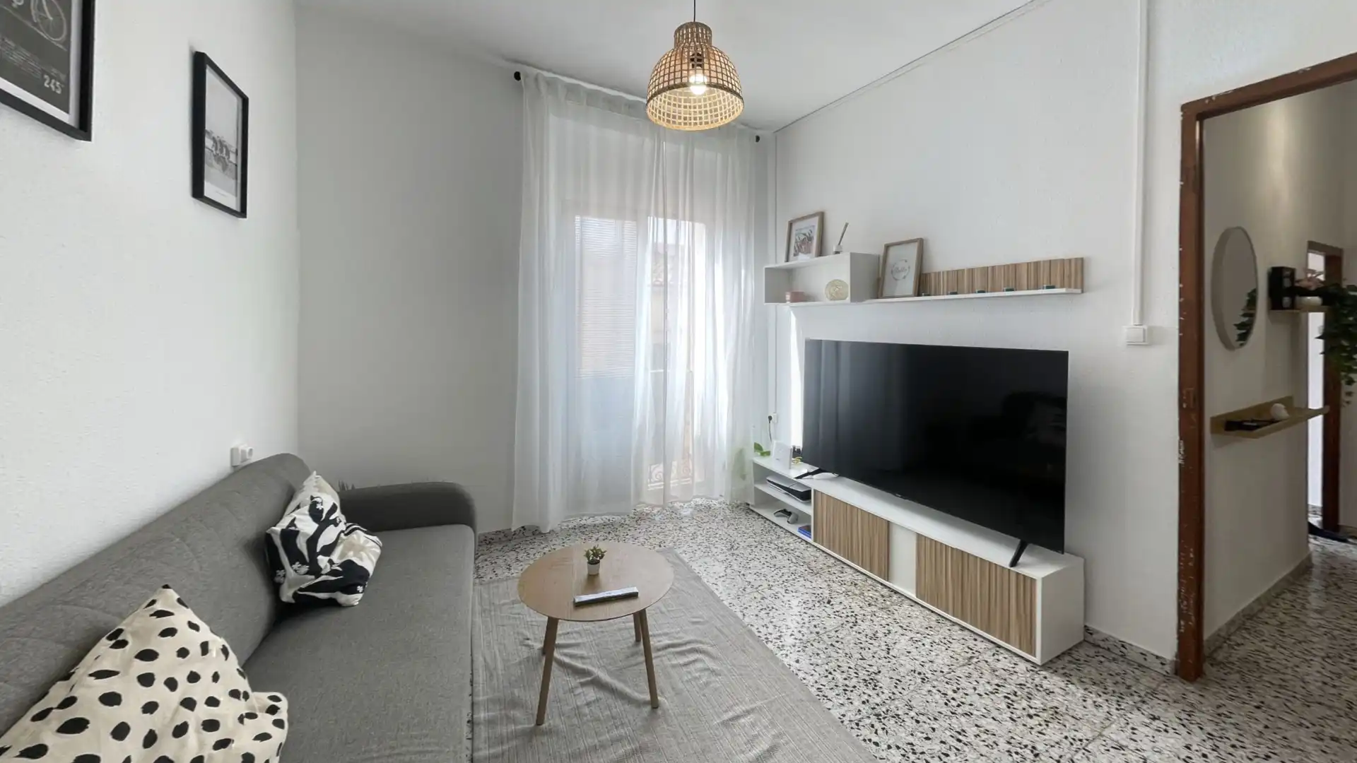 Sala d'estar de Pis en venda en Alcoy / Alcoi amb Moblat, Forn i Rentadora