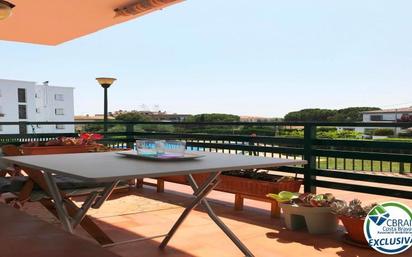 Terrace of Flat for sale in Roses  with Heating, Terrace and Swimming Pool