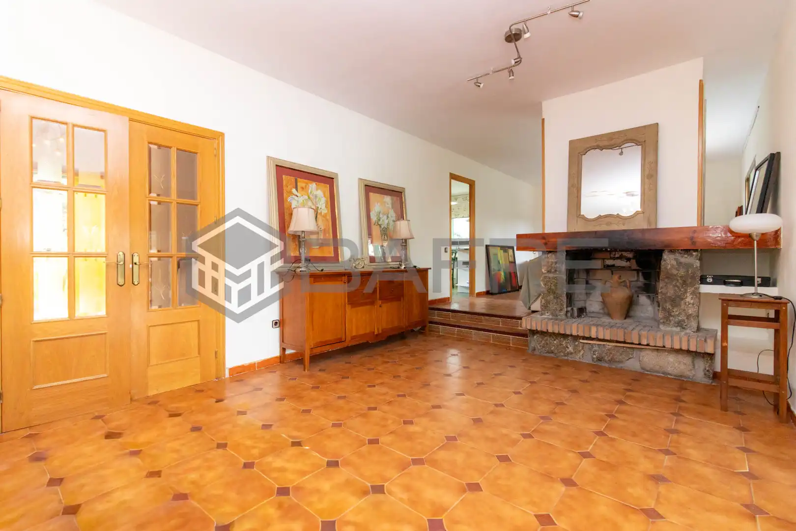 Sala de estar de Casa o chalet en venta en Navalagamella con Calefacción, Jardín privado y Terraza