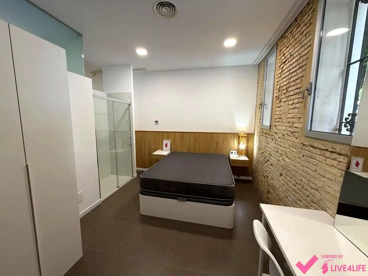 Habitación de Planta baja de alquiler en Valencia con Aire acondicionado, Terraza y Amueblado