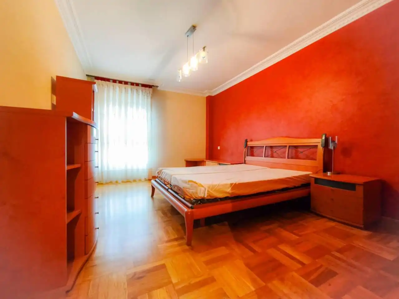Bedroom of Flat for sale in Burgos  with Heating, Parquet flooring and Terrace