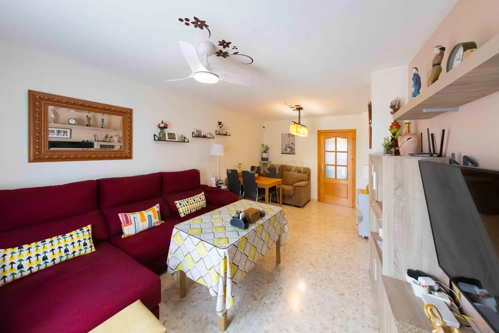 Sala de estar de Piso en venta en Alameda con Aire acondicionado, Trastero y Microondas