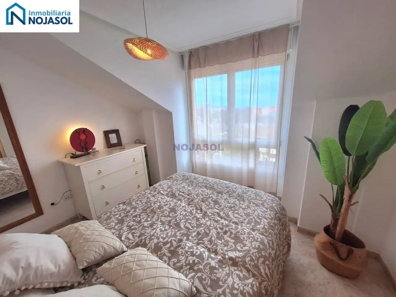 Schlafzimmer von Wohnungen zur Miete in Noja mit Heizung, Parkett und Terrasse