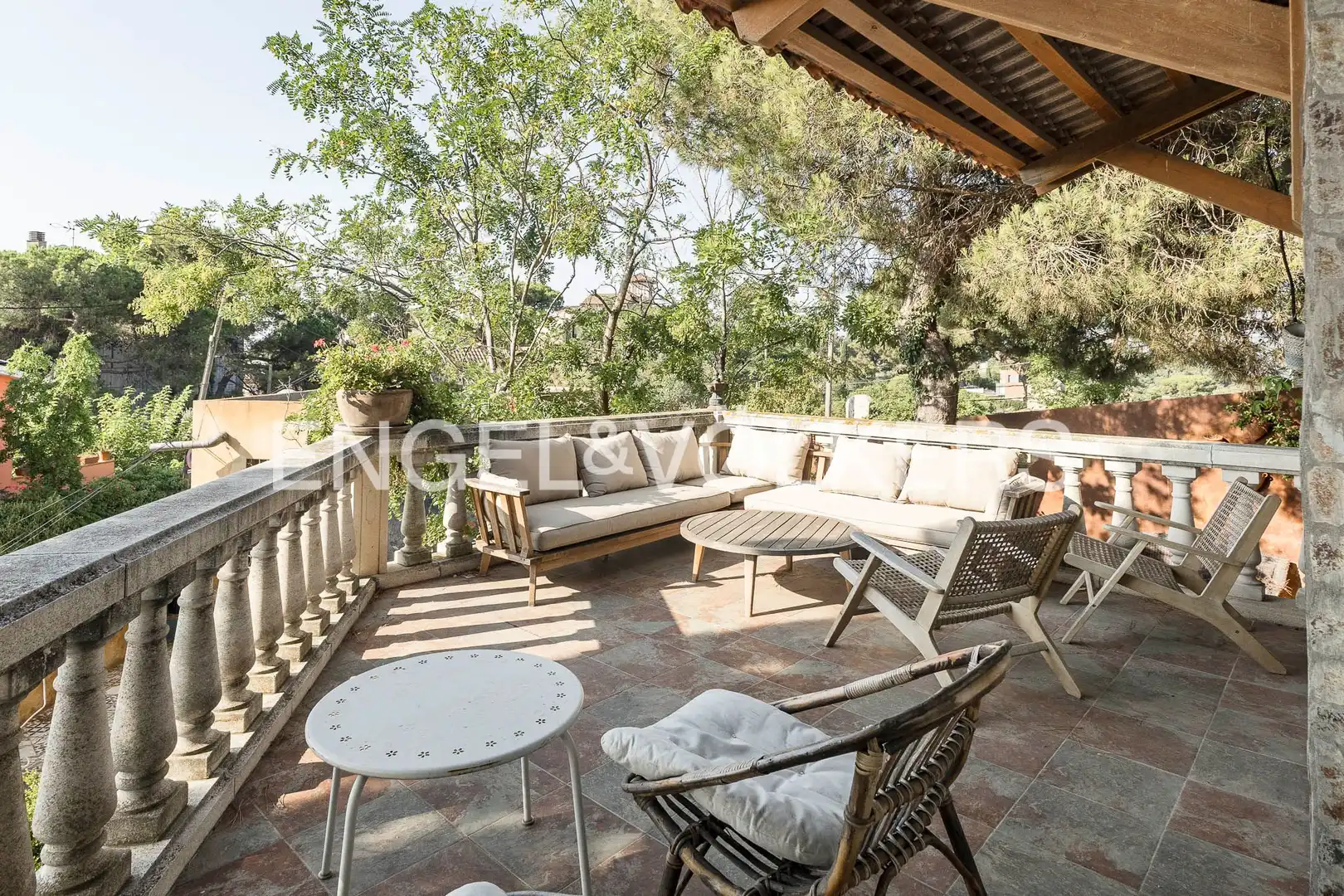 Terrassa de Casa adosada de lloguer en Barcelona amb Aire condicionat, Calefacció i Jardí privat