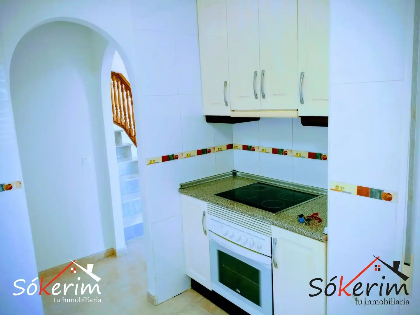 Cocina de Piso en venta en Villajoyosa / La Vila Joiosa con Aire acondicionado, Calefacción y Jardín privado