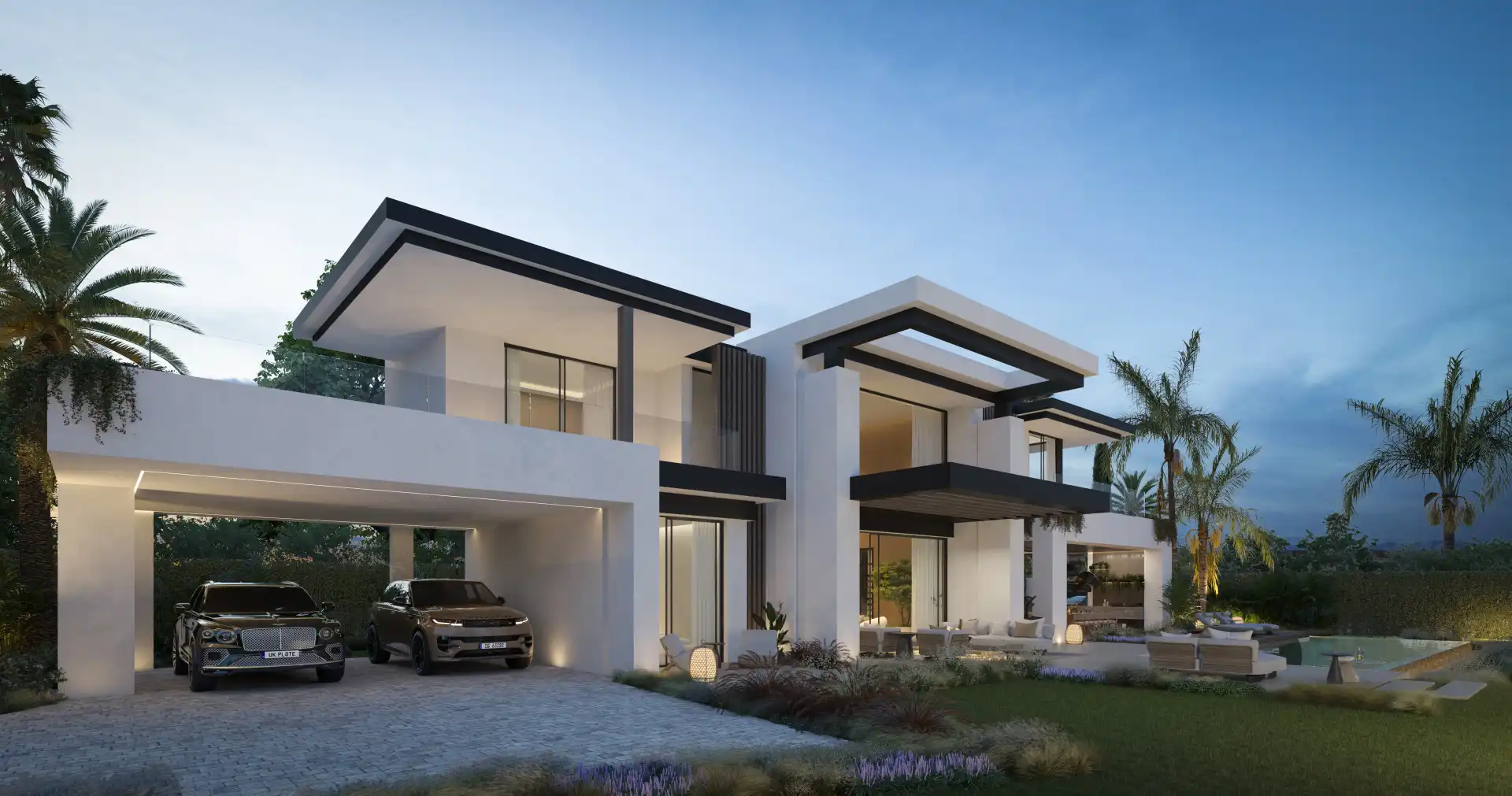 Vista exterior de Casa o xalet en venda en Marbella amb Aire condicionat, Calefacció i Jardí privat