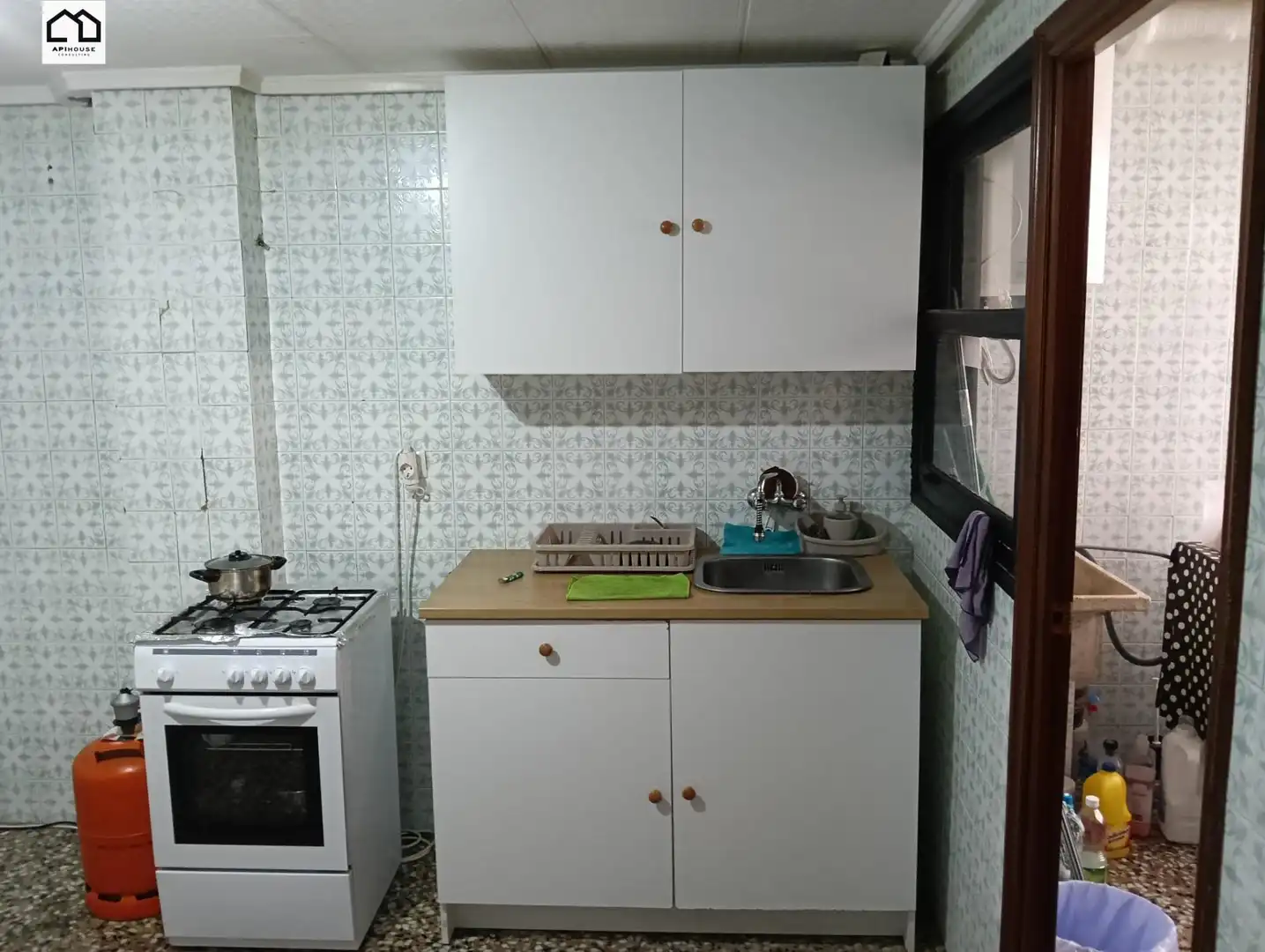 Cuina de Apartament de lloguer en Elche / Elx amb Terrassa, Traster i Moblat
